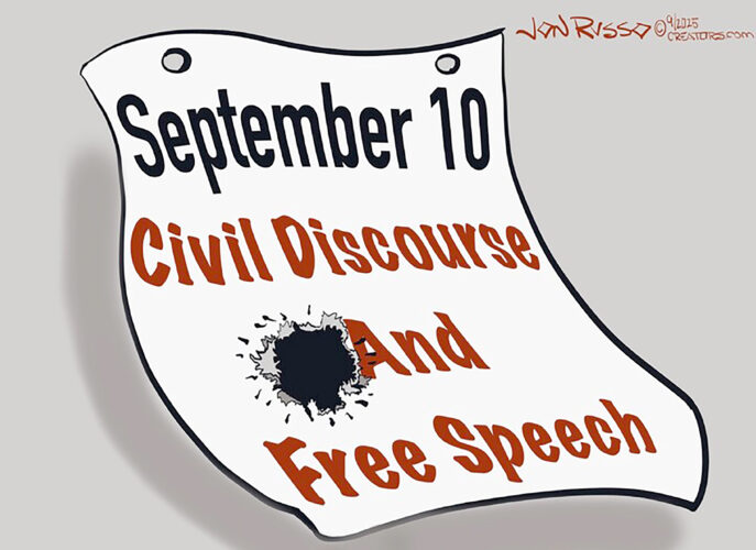 Editorial cartoon for Sept. 13, 2025
